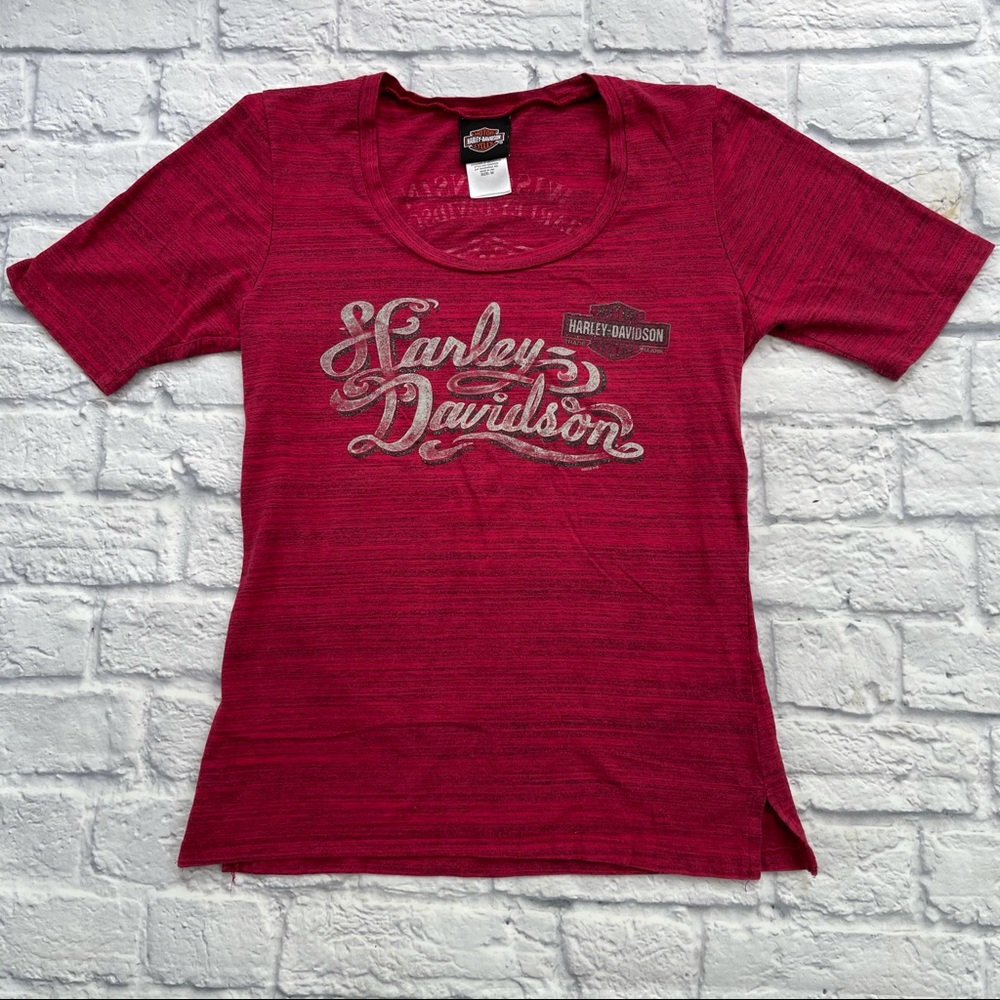 Harley Davidson Ladies Embellished Top Sz M